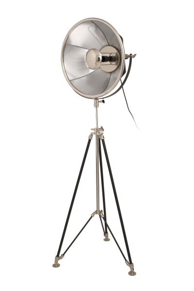 Design Stehlampe Bowie 125 Schwarz / Silber