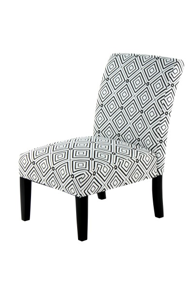 Design-Stuhl Indira 110 Schwarz / Weiß